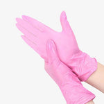 Guantes desechables de nitrilo engrosados de grado alimenticio impermeables 