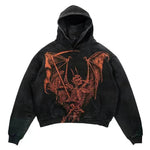Fashion de moda para hombres y mujeres Punk Design Fleece Hoodie Woodie Top