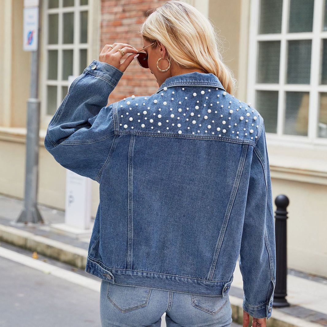 Slim Fit Washed Short Long Sleeved Denim Jacket Top For Women EX-STOCK Canada 