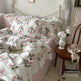 Princess Style Ruffled Pure Cotton French Floral Minimalist Bed Sheet Duvet Cover Bedding EX-STOCK Canada 