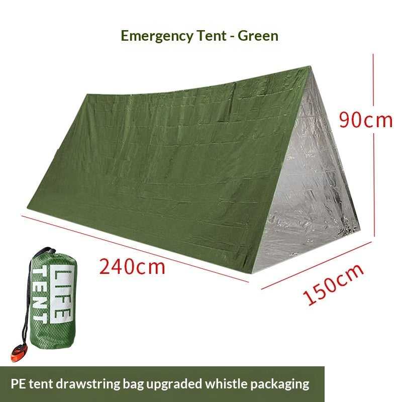 Portable Emergency Survival Tent – 240 × 150 cm, 3 Colours
