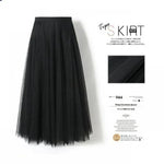 Pleated Mesh Midi Skirt – Women's Prairie Swing Skirt - EX-STOCK CANADA