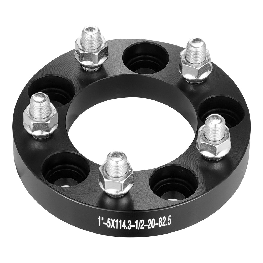 Wheel Spacers Wheel Adapters 5 Lug Forged Spacer 4 PCS Black EX-STOCK
