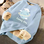 Autumn Winter Fleece-lined thick sweatshirt Pullover top for men - EX-STOCK CANADA