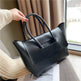 Fashion Leather Shoulder Bag Large Capacity Handbags Simple Retro Tote Bags EX-STOCK
