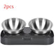 Pet Stainless Steel Bowl Pet Double Night EX-STOCK Canada 