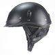 Retro Half-Face Leather Motorcycle Helmet – Black & Brown, S–XL 5