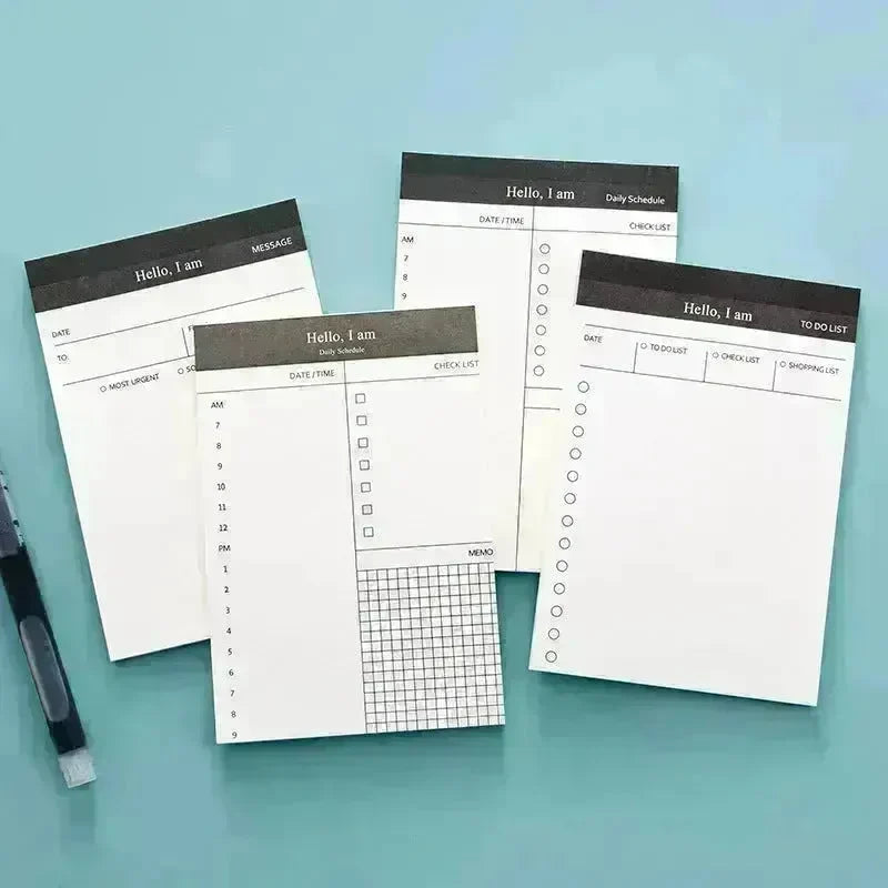 Portable Notepad Schedule Daily Planner - EX-STOCK CANADA
