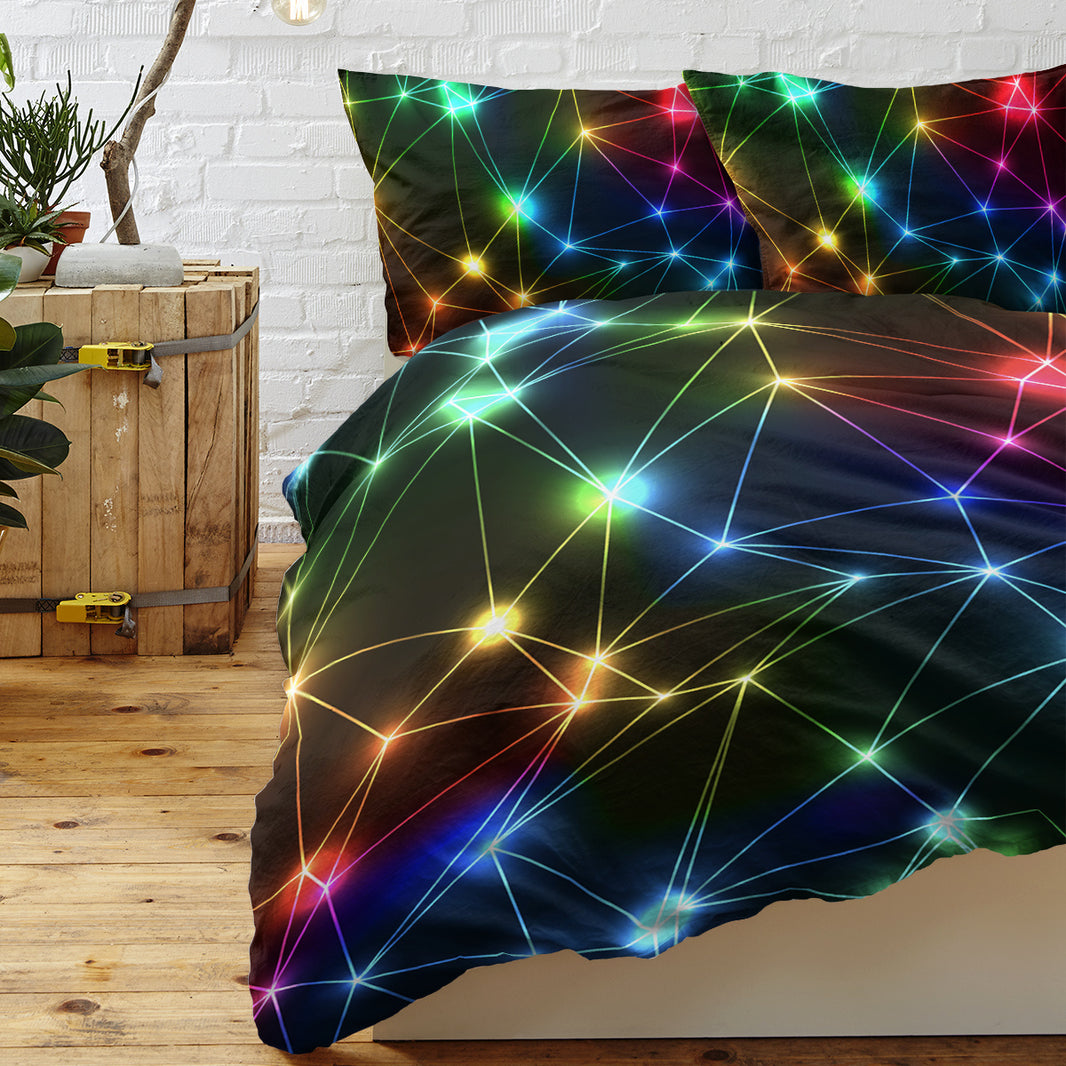 Gorgeous Starlight Duvet Cover Set Single 3pcs Colorful Microfiber Kids Bedding Set EX-STOCK Canada 