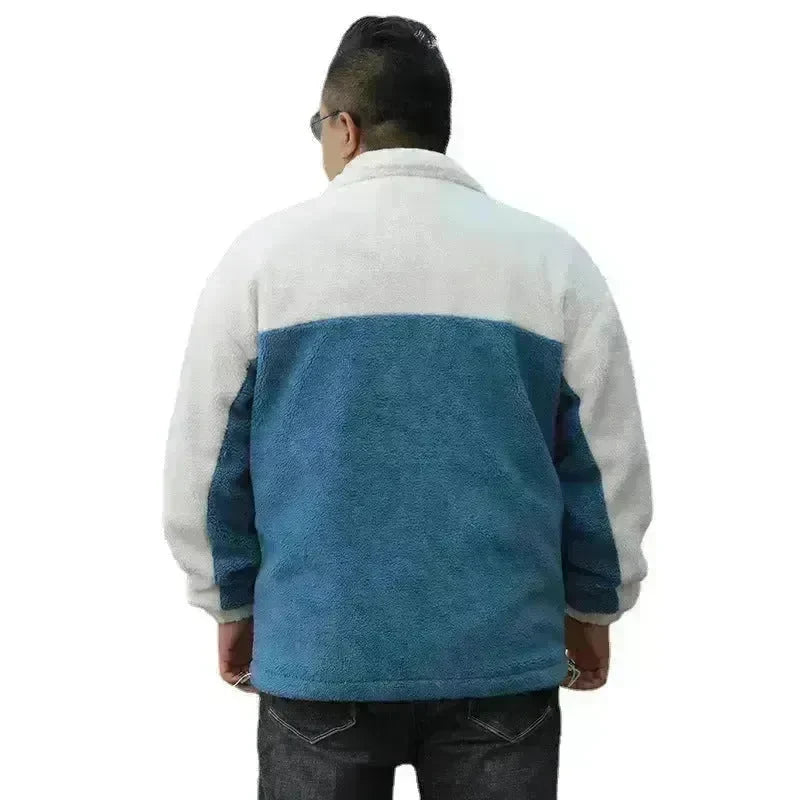 Autumn Winter wool Fleece-lined Thickening Zip up Cardigan Coat for men - EX-STOCK CANADA