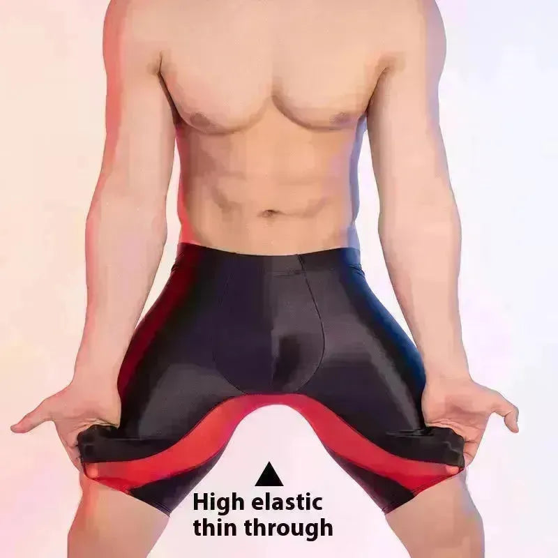 High Elasticity Glossy Ice Silk Sexy Fitness Shaping Leggings