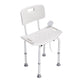 Shower Chair, Shower Seat With Back, Adjustable Height Shower Stool, Shower Chair For Inside Shower Bathtub, Non-slip Bathroom Bench Bath Chair For Elderly Disabled Handicap, 350 Lbs Capacity EX-STOCK