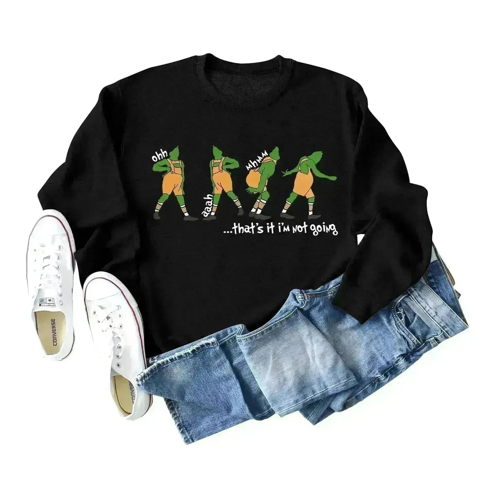 Women's Christmas Printed Long Sleeved  Pullover Sweatshirt - EX-STOCK CANADA