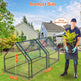 1Pc Portable Mini Greenhouse 70.86x33.46x37.4in With Roll-Up Zipper Doors Waterproof UV-Resistant PVC Cover Hot House For Indoor Outdoor Garden Patio Yard EX-STOCK
