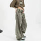 Retro Worn Looking Washed-out Drawstring Baggy Jeans Pant For Women - EX-STOCK CANADA