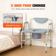 Commode Chair, Bedside Commode With Drop-Down Arms And Detachable Backrest, 5-Level Adjustable Height, 7L Removable Bucket, Easy To Assemble, 1000LBS Capacity, Portable Toilet For Adults Seniors EX-STOCK