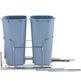 Pull-Out Trash Can, 35Lx2 Double Bins, Under Mount Kitchen Waste Container With Slide And Door Mounting Kit, 110 Lbs Load Capacity Heavy Duty Garbage Recycling Bin For Kitchen Cabinet, Sink EX-STOCK