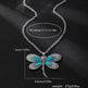 Fashionable Light Luxury Dragonfly Turquoise Pendant Necklace EX-STOCK Canada 