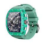 Green WS6 Richard Luxury Skeleton Smartwatch – Bluetooth Calling, Health Monitoring | 9 Colours