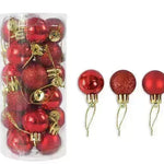 Decoración navideña bola de Navidad mate brillante