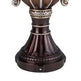 17.5 Tall  Delicata Urn-Shaped Decorative Vase, Bronze With Silver Accents EX-STOCK