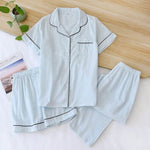 Three-piece Cotton Gauze Pajamas For Women - EX-STOCK Canada