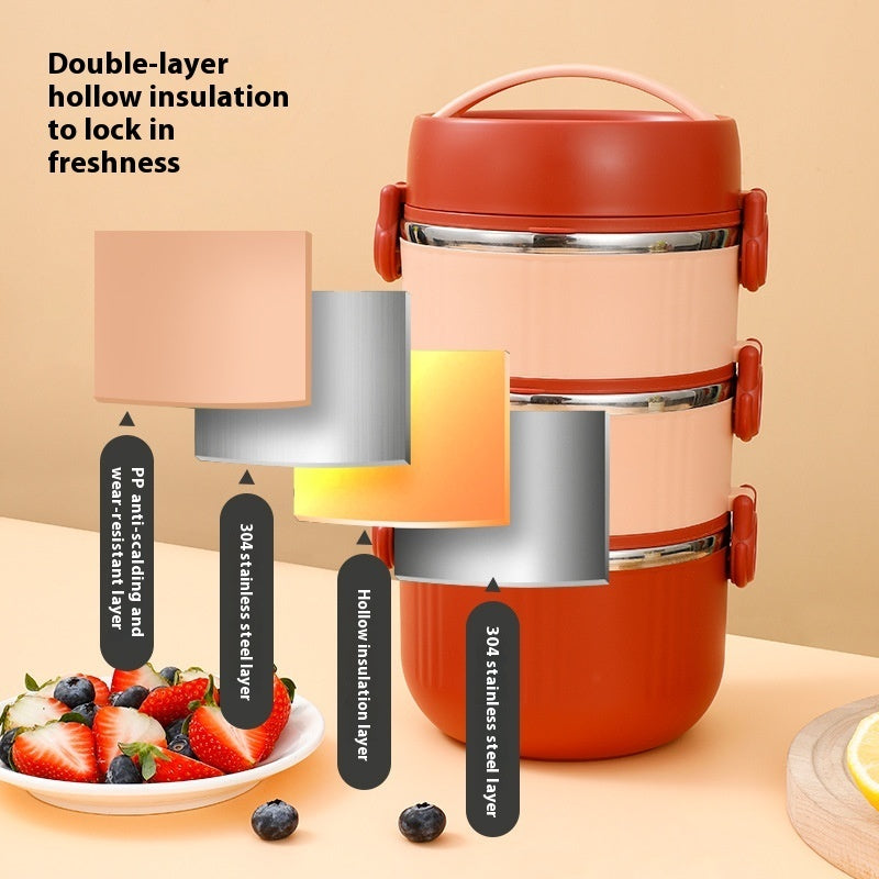 304 Stainless Steel Lunch Box Modern Simplicity EX-STOCK