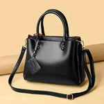 Fashion Simple Large Capacidad Trabajo Bolso de cuero