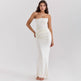 Women’s Strapless Maxi Dress – Backless Slim-Fit Evening Gown