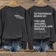 Women You Matter To The Person Behind Me Letter Print T-Shirt Casual Long Sleeve Round Neck Shirts Tops Inspirational Graphic Tee EX-STOCK