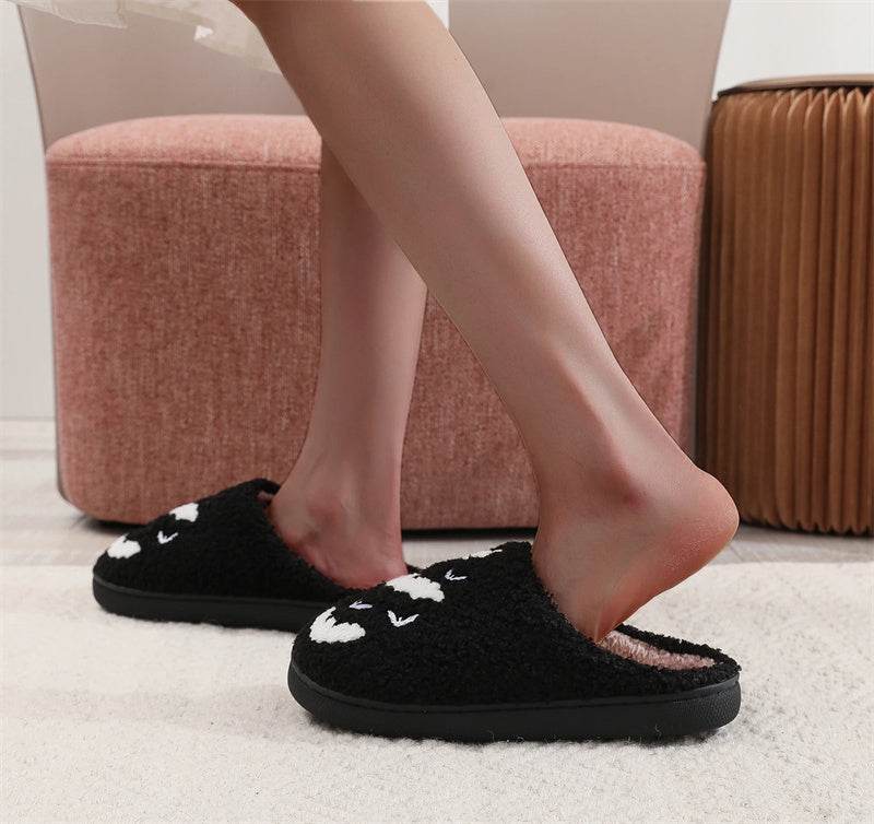 Funny Bat Slipper Halloween Pumpkin Flat Indoor House Shoes For Women Men Soft Plush Cozy Horror Fashion Halloween Gifts EX-STOCK