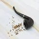 Carved Rice Ear Big Head Iron Pot Smoking Pipe - EX-STOCK CANADA