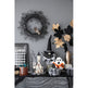 10x8.3x13.5 Cardboard Lighted Haunted House, Black Beige Tabletop Holiday Halloween Decor, Battery Powered EX-STOCK