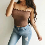 Sexy Fashion Summer Skinny Women Sleeveless Crop Tops Backl - EX-STOCK CANADA