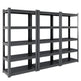 Tier Metal Shelves For Storage Garage Shelving 2000LBS Heavy Duty Storage Shelves Adjustable Garage Shelf Industrial Shelving Unit Storage Utility Rack,Black EX-STOCK