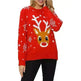 Christmas Reindeer Jacquard Knitted Sweater - EX-STOCK CANADA