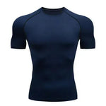 Solid color quick-drying bottoming short sleeve fitness t-shirt top