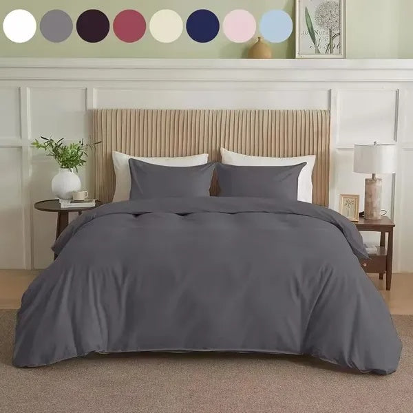 Serta Simply Clean Pleated Duvet Cover Queen EX-STOCK Canada 