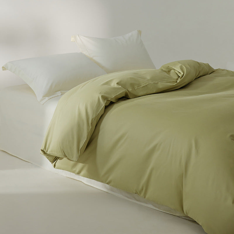 100 Cotton Sanding Duvet Cover Autumn And Winter Thickening Solid Color EX-STOCK Canada 