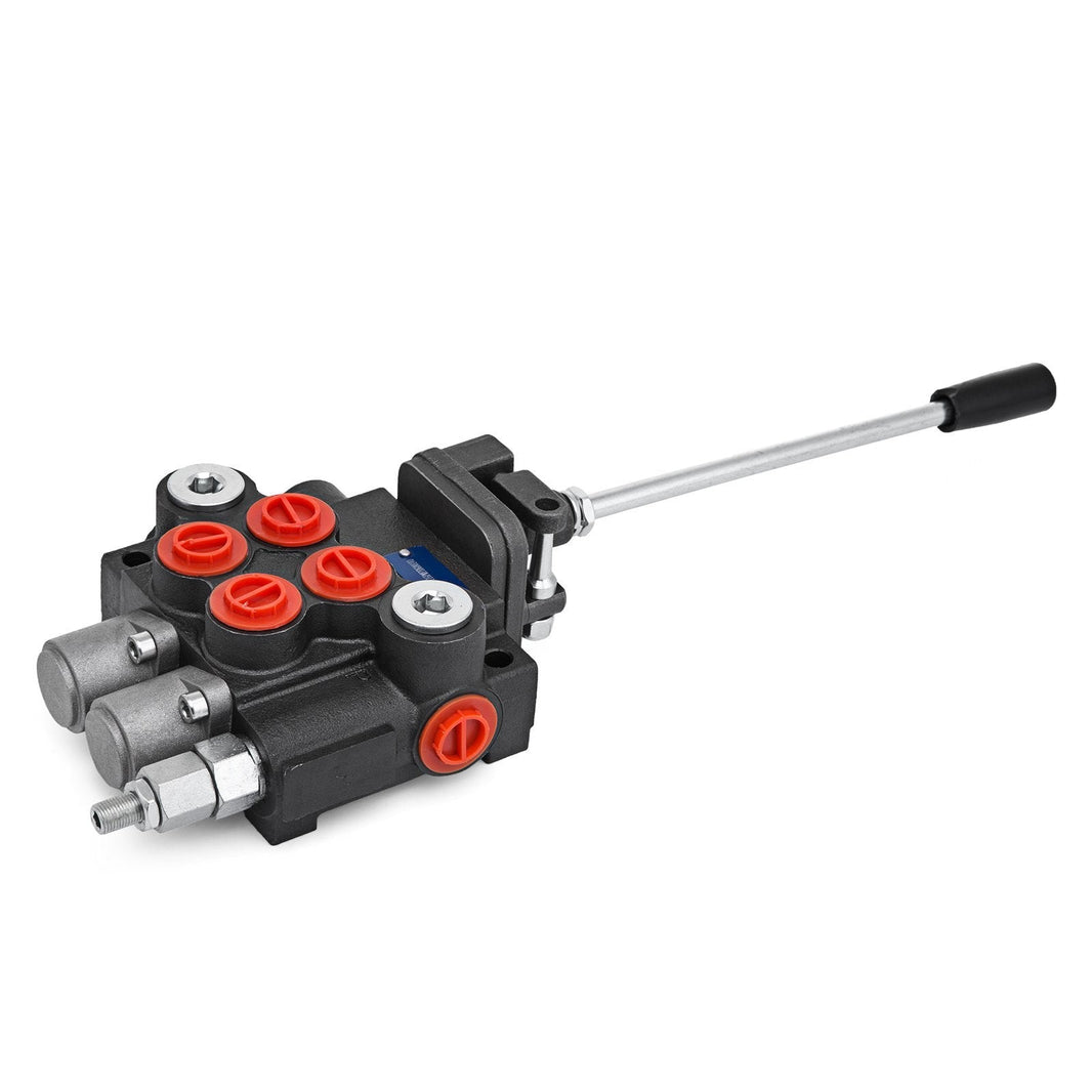 Hydraulic Valve 2 Spool Hydraulic Joystick Control Valve 11gpm Hydraulic Directional Control Valve Double Acting For Tractors Loaders Tanks EX-STOCK