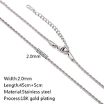 Stainless Steel Vacuum Vapor Plating 18K Gold Color Protection Lip Chain Necklace - EX-STOCK CANADA