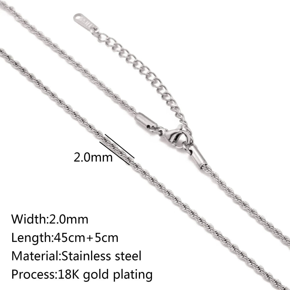 Stainless Steel Vacuum Vapor Plating 18K Gold Color Protection Lip Chain Necklace - EX-STOCK CANADA