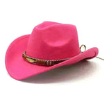Sombrero de metal de estilo étnico Gat de la copa de mezclilla occidental