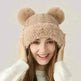 Women Winter Cute Fur Ball Knitted Beanie Hat Outdoor - EX-STOCK CANADA