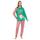 Cartoon Santa Claus Letter Printing Parent-child Christmas Pajamas Home Wear Suit - EX-STOCK CANADA