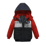Small Medium-Sized Boys Cotton-Padded Fur Hoodie Winter Jackets for kids - EX-STOCK CANADA
