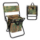 Foldable Fishing Chair With Backrest Built-In Cooler Bag Portable Handle Outdoor Lightweight Fishing Stool For Camping Hiking Hunting EX-STOCK