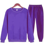 Autumn Winter  street fashion Plain Crew neck Sweatsuit for men - EX-STOCK CANADA