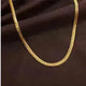 Catena di serpenti in tono dorato della collana da uomo