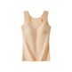 Beige tank top on a white background